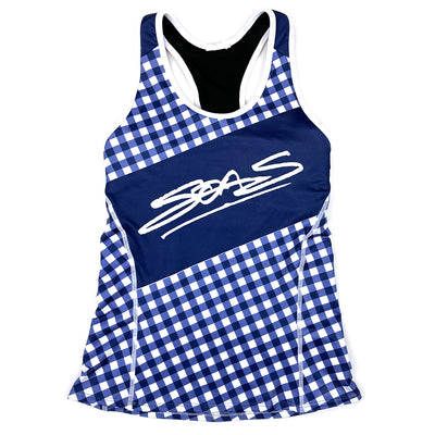 Gingham Tri Tank