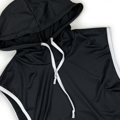 Lightweight Sleeveless Pullover Hoodie Black (Muscle / Short Sleeve / Long Sleeve)