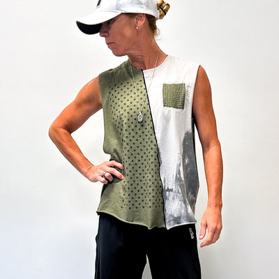 LO Grunge Dot Muscle Tank
