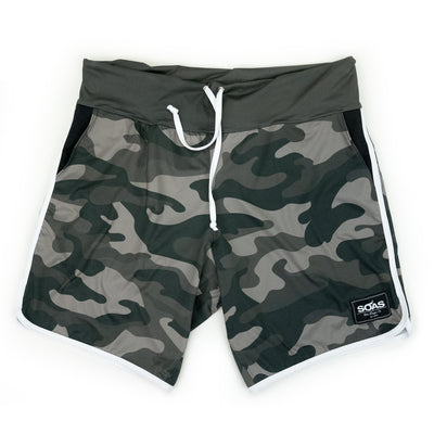 Men's Gray Camo Trunk Short