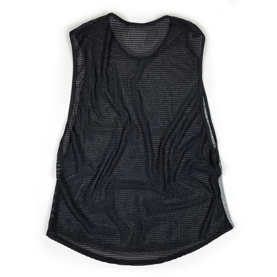 Everything Top (Muscle Tank) Heather Gray & Mesh