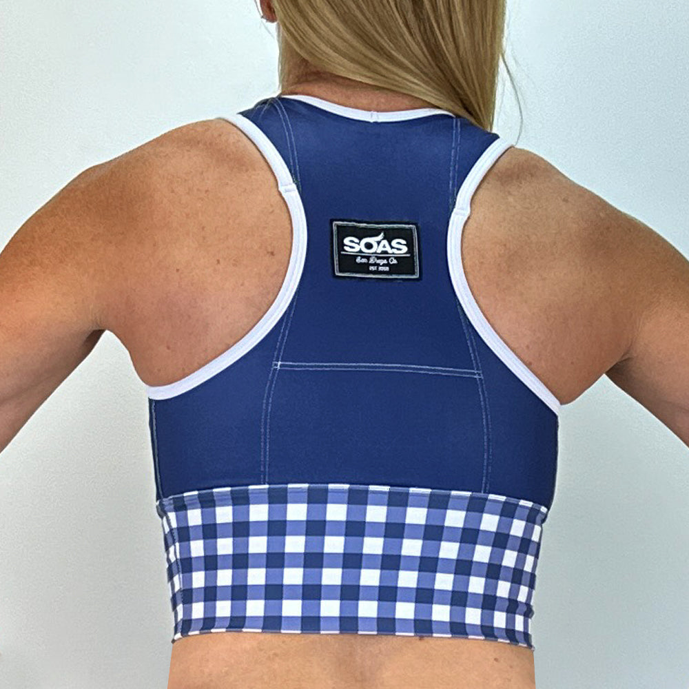Gingham Traveler Sports Bra (Long & Short)