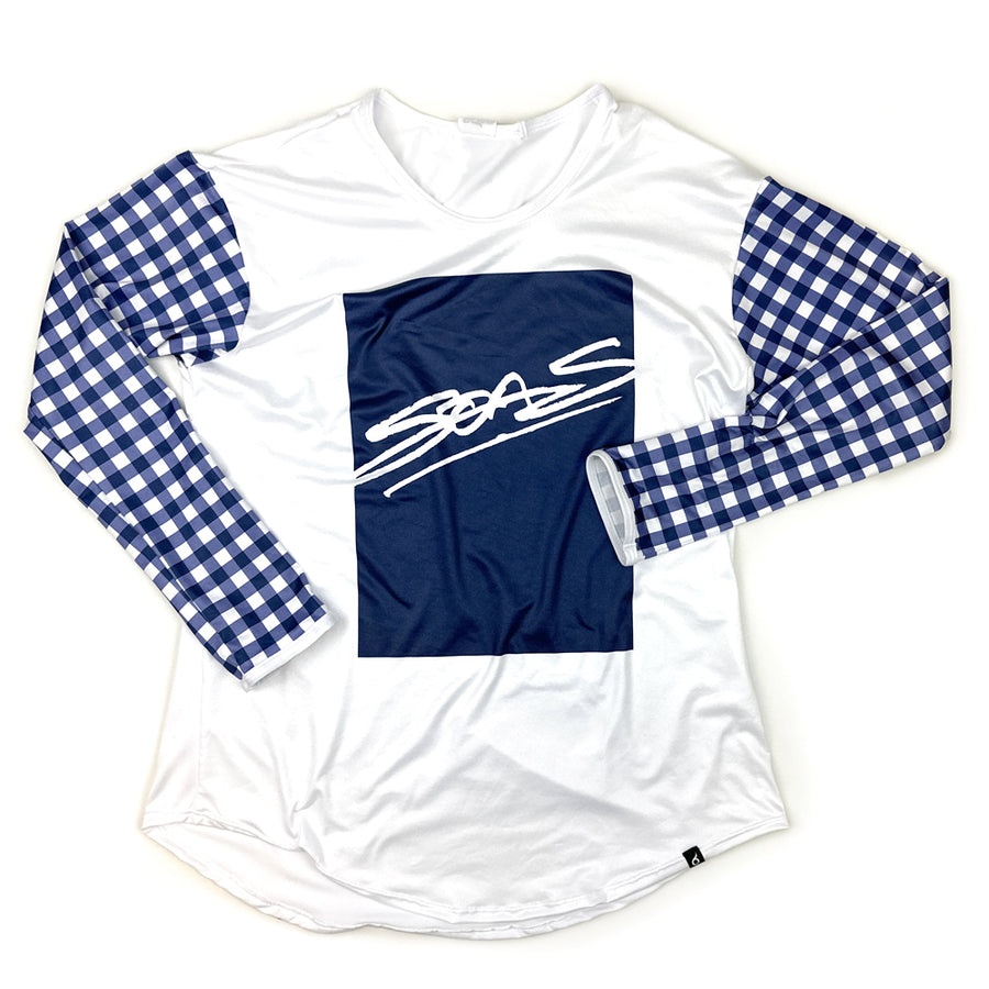 Gingham Sleeves Everything Top (Muscle/ShortSleeve/LongSleeve)