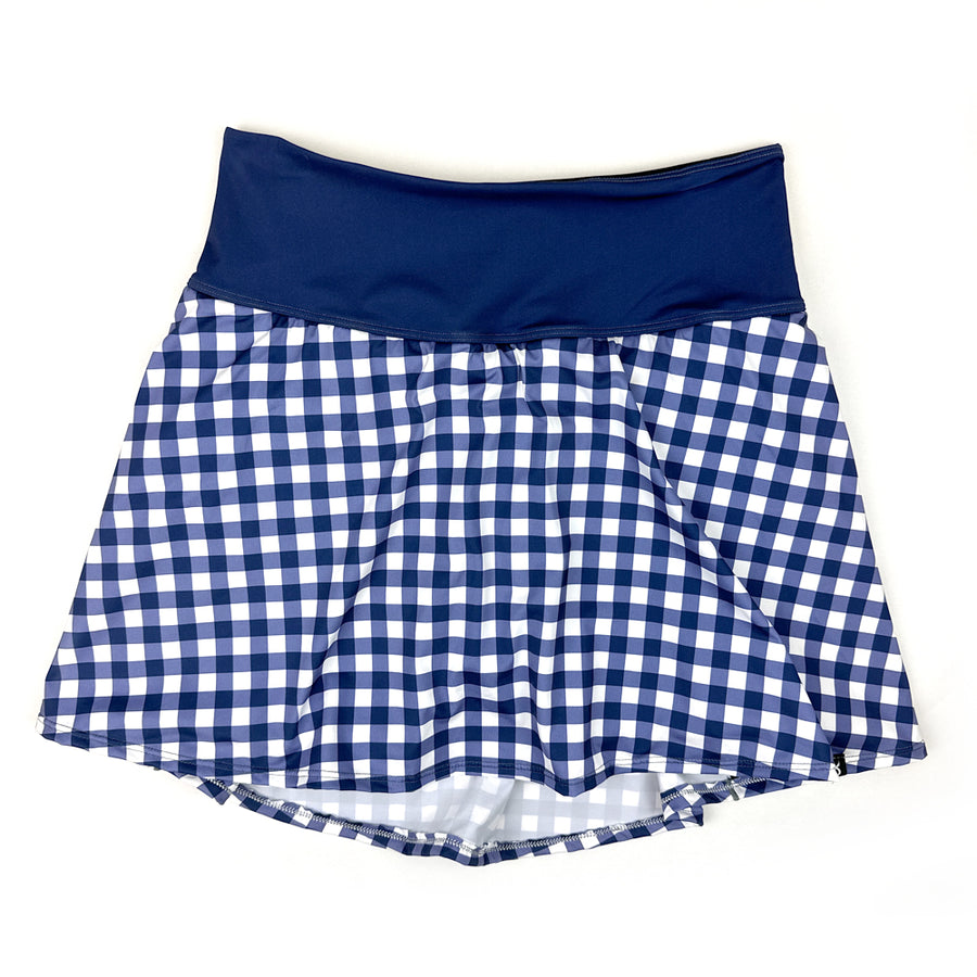 Gingham Fleet Skirt