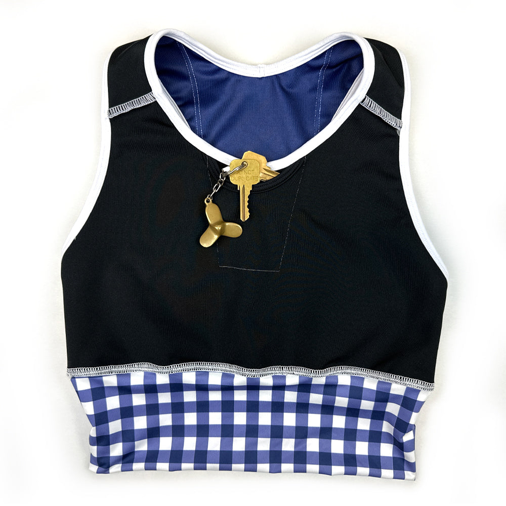 Gingham Traveler Sports Bra (Long & Short)