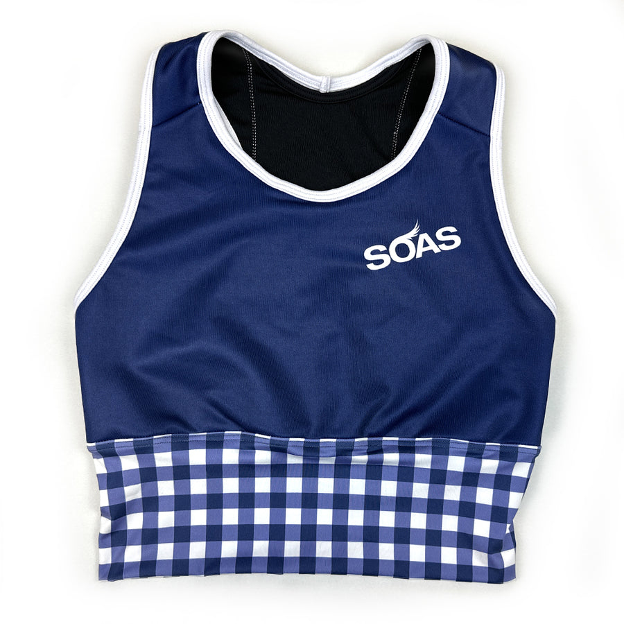 Gingham Traveler Sports Bra (Long & Short)