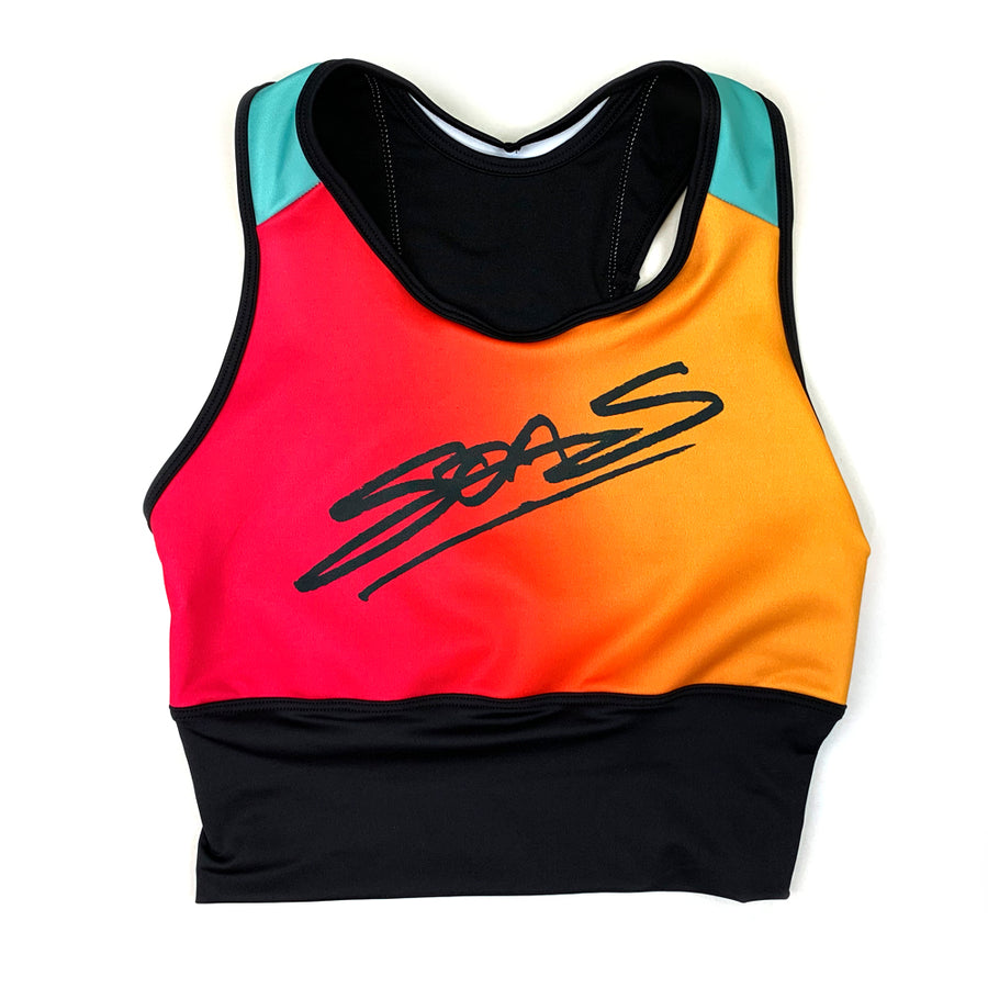 Tropical Retro Traveler Sports Bra (Long & Short)