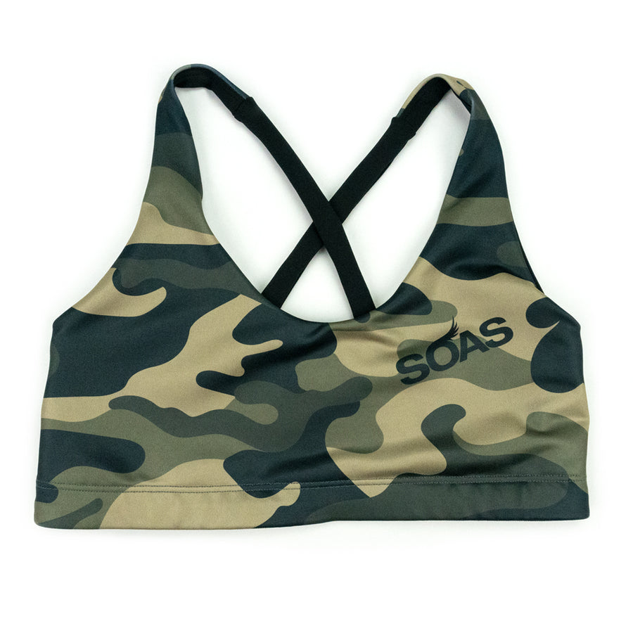 Forest Camo Shore X Bra