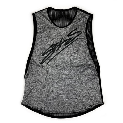 Everything Top (Muscle Tank) Heather Gray & Mesh