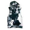 Grunge Sleeveless Pullover Hoodie