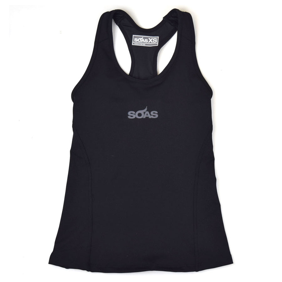 Female Tri Tank Black Basic Front