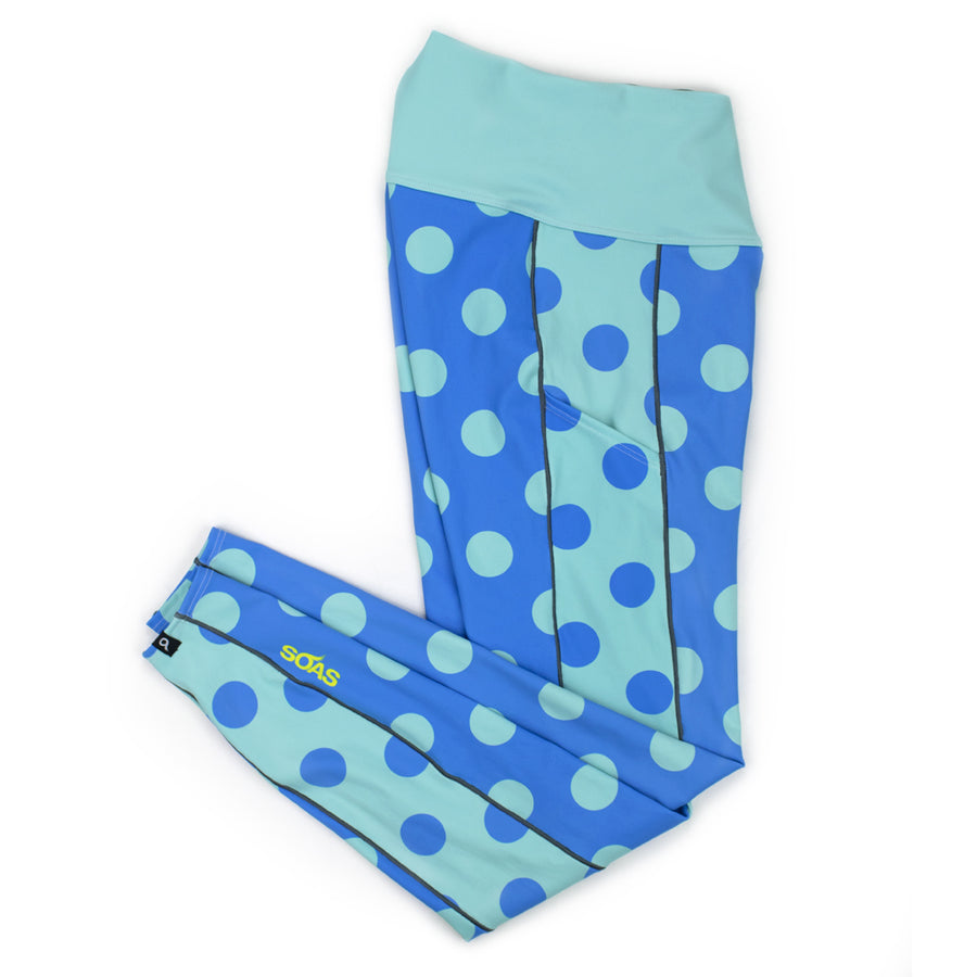 Neon Seeing Spots Full Length Run Tights